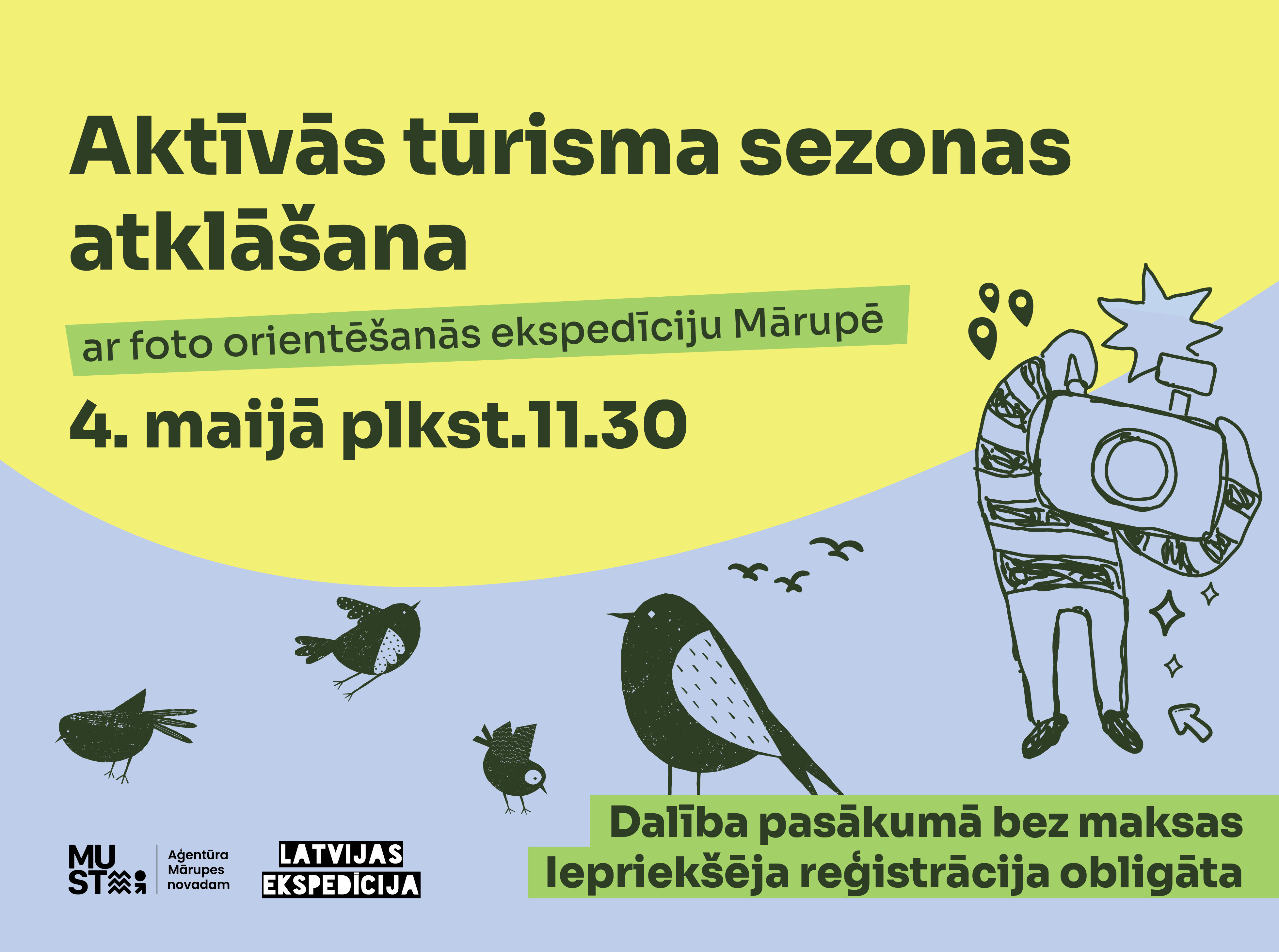 Aktīvās tūrisma sezonas atklāšanas uzsaukums