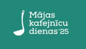 Mājas kafejnīcu dienas 2025 uzraksts