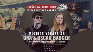 Dzīvā mūzikas vakara afiša