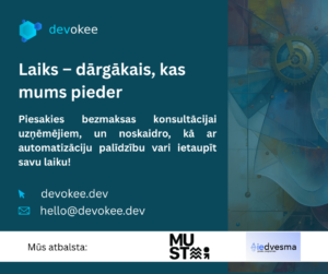 Automatizācijas platformas Devokee izstrādātāji piedāvā kinsultācijas.
