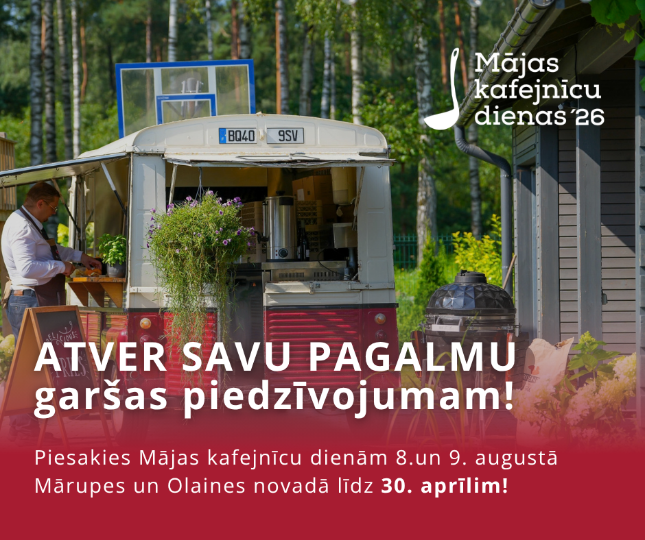 Mājas kafejnīcu dienas 2026